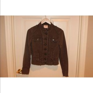 Romeo & Juliet Couture brown denim stud jacket